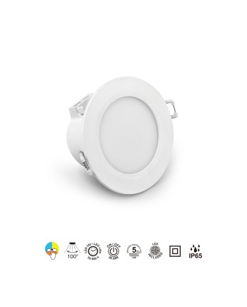 YUCATAN * EMPOTRABLE BLANCO LED IP65 - 10W - CCT